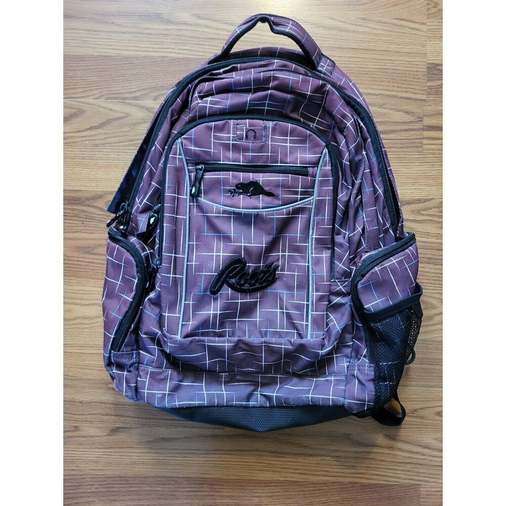 Roots Canada Packable Ultra Lightweight Backpack Maroon/Black Used